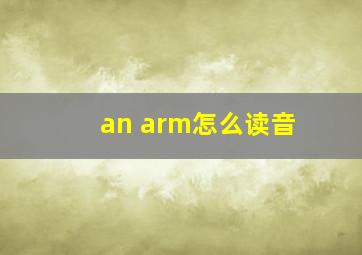 an arm怎么读音